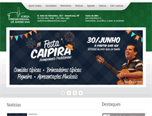 Tablet Screenshot of ipamericana.org.br